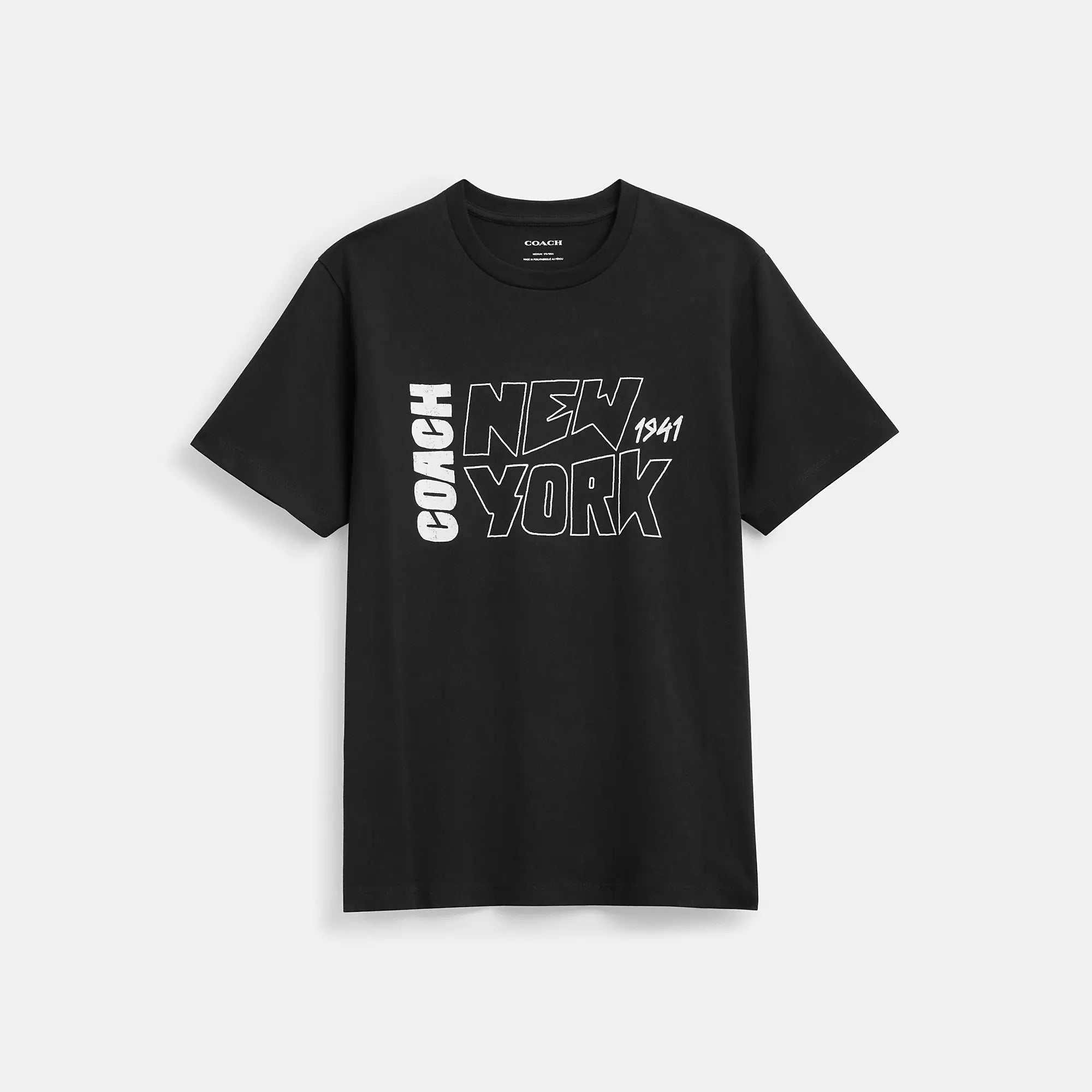 Crazy Deals Coach Outlet New York Graphic T Shirt In Organic Cotton