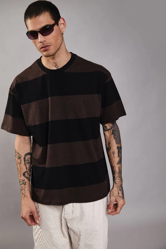 Mega Sale Coco Stripes Heavyweight Oversized T-shirt