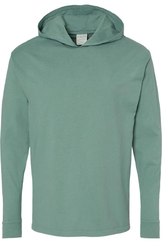 Big Deal ComfortWash by Hanes Garment-Dyed Jersey Hooded Long Sleeve T-Shirt