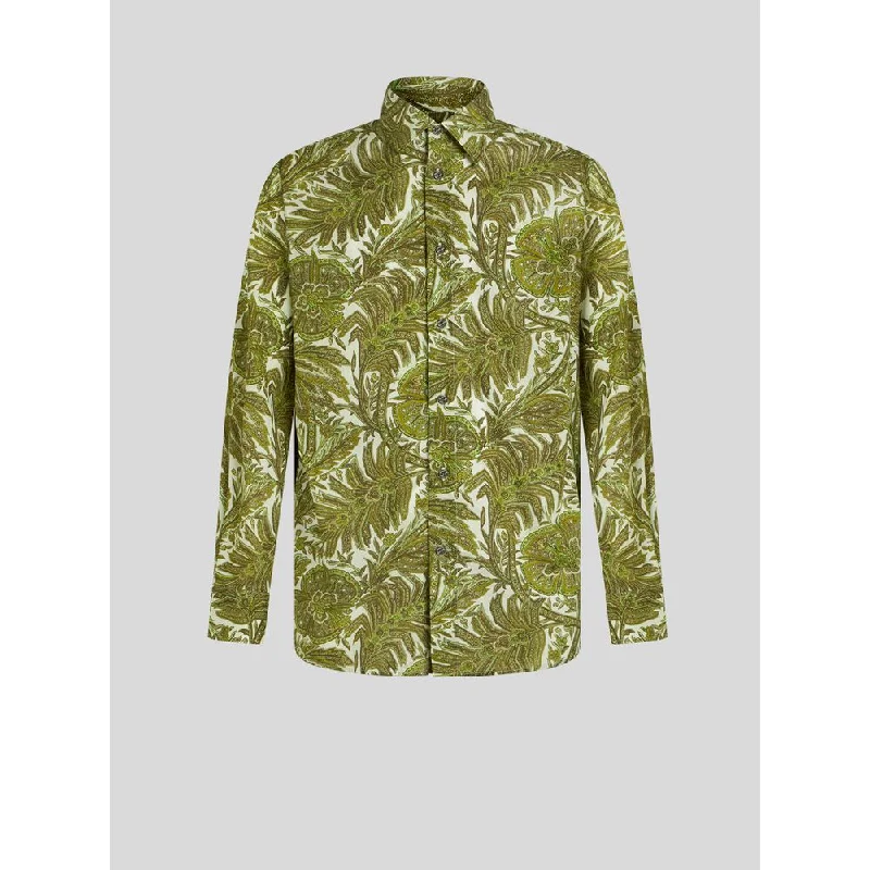 Midnight Madness COTTON SHIRT WITH FLORAL PAISLEY PRINT