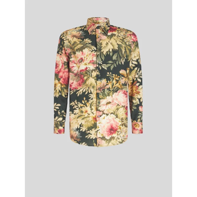 Amazing Value COTTON SHIRT WITH FLORAL PRINT