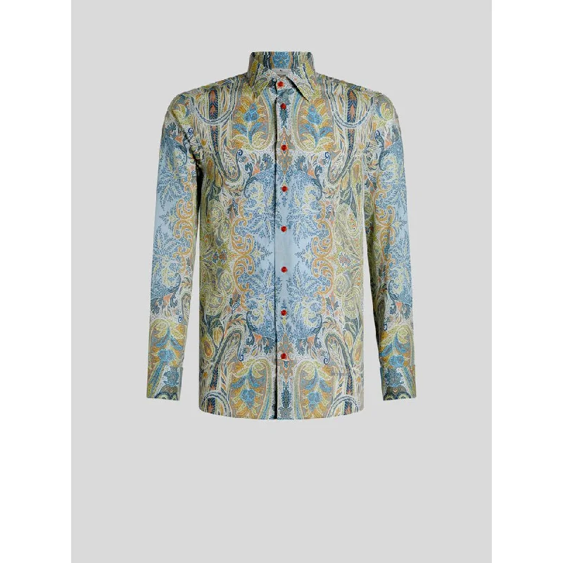 Best Deals COTTON SHIRT WITH PAISELY PRINT