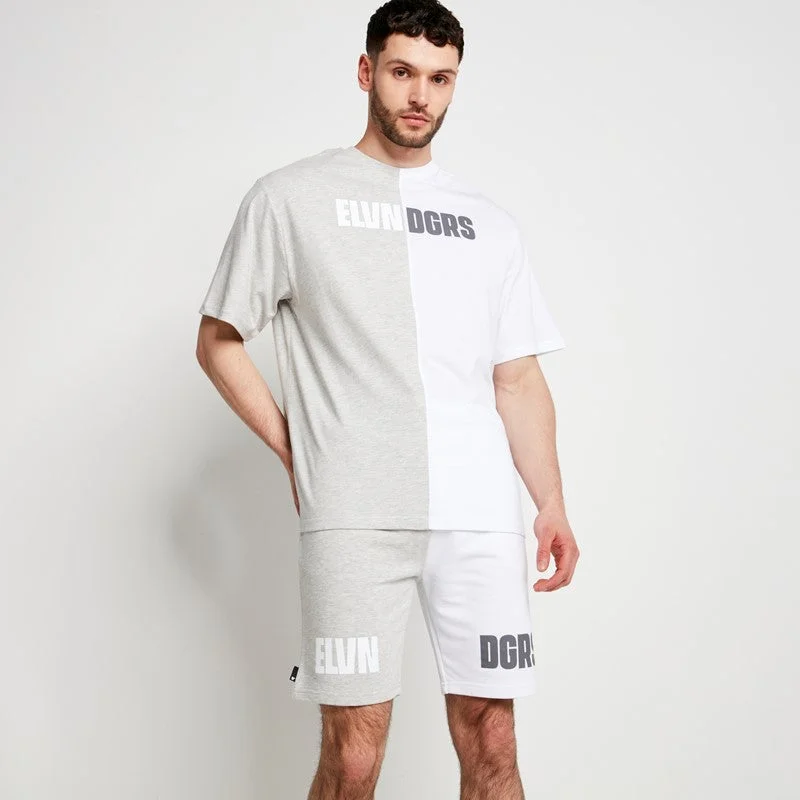 Instant Discount Cut & Sew T-Shirt - White / Grey Marl