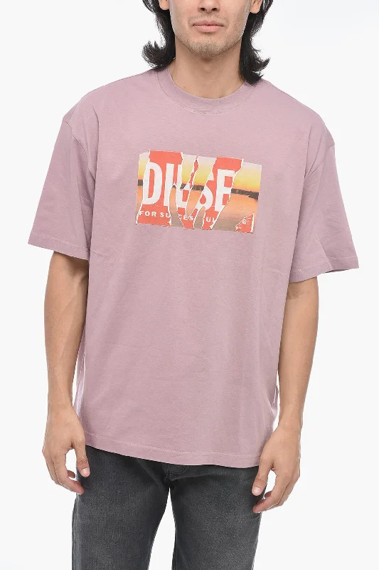 Diesel Distressed Effect Logo T-WASH-POFF-L1 T-shirt