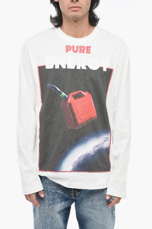 Diesel Pure Energy print T-CRANE-LS-G4 Long Sleeved T-shirt