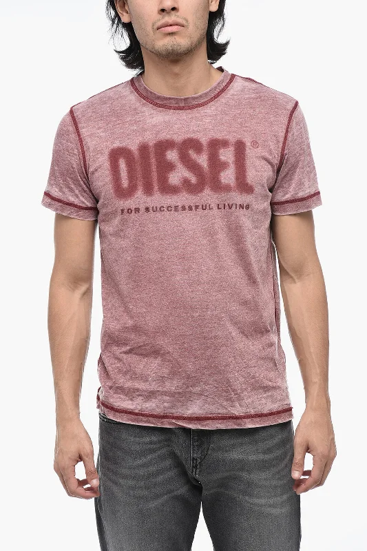 Diesel T-DIEGOR-L1 T-Shirt with Logo Lettering Application