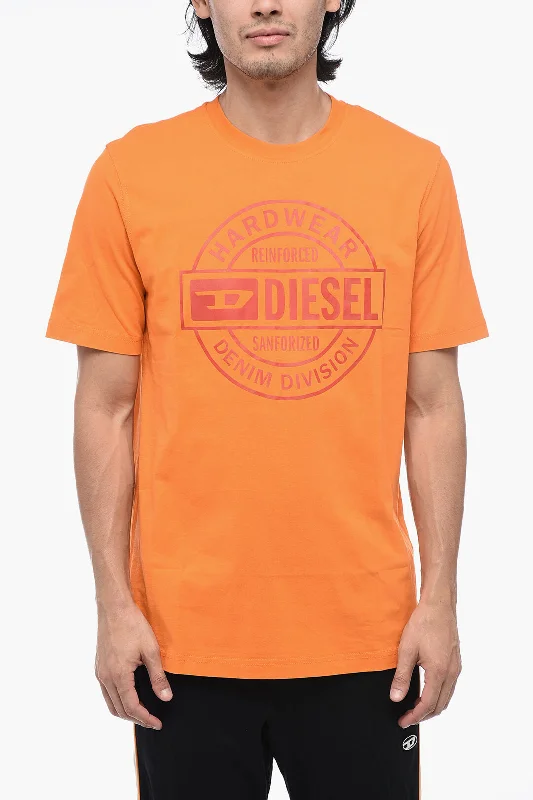 Diesel T-JUST-L21 T-Shirt with Contrasting Logo Lettering