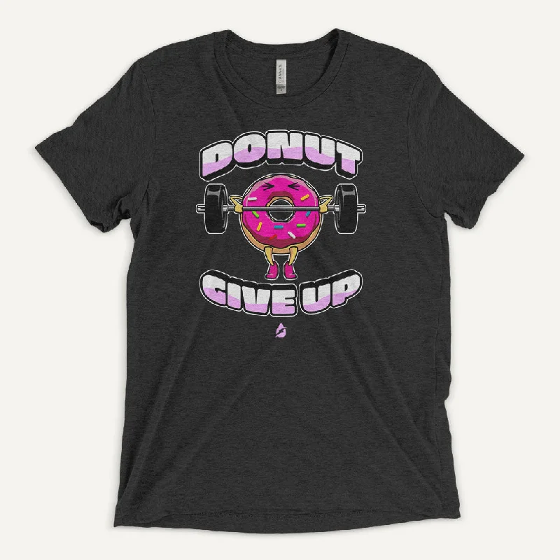 Donut Give Up Men's Triblend T-Shirt