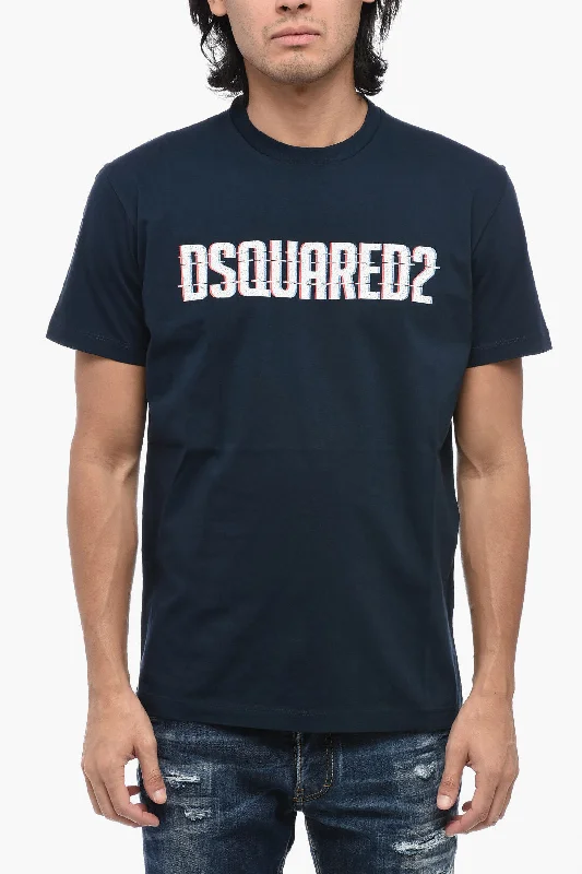 Dsquared2 Cotton Crew-Neck T-shirt with Logo