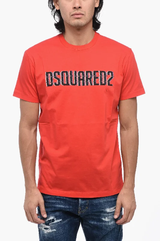 Dsquared2 Cotton Crew-Neck T-shirt with Logo