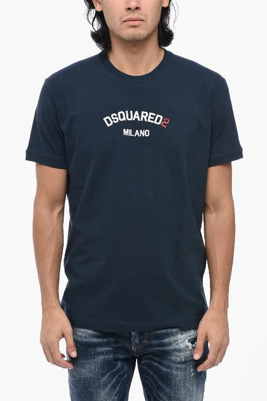 Dsquared2 Cotton Crew-neck T-shirt with Logo