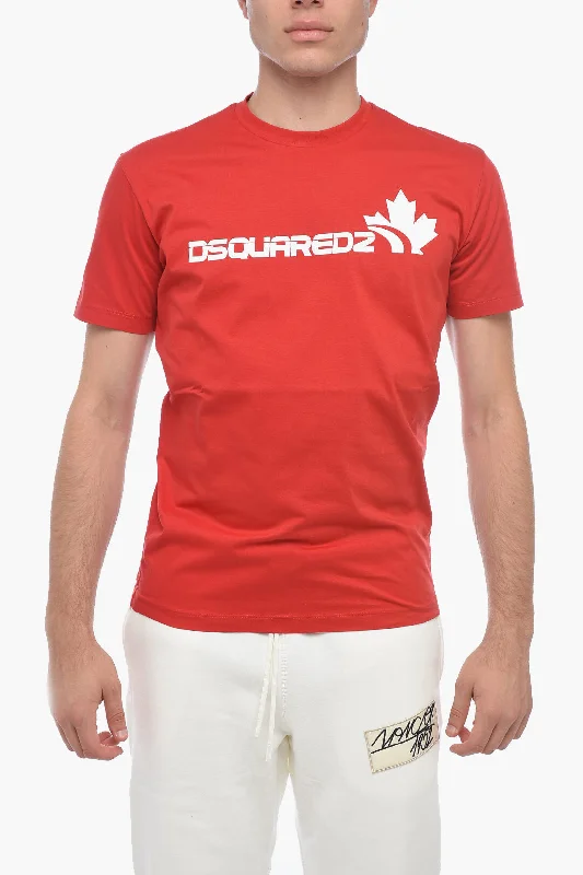 Dsquared2 Crew Neck Cool Fit T-Shirt with Printed Logo