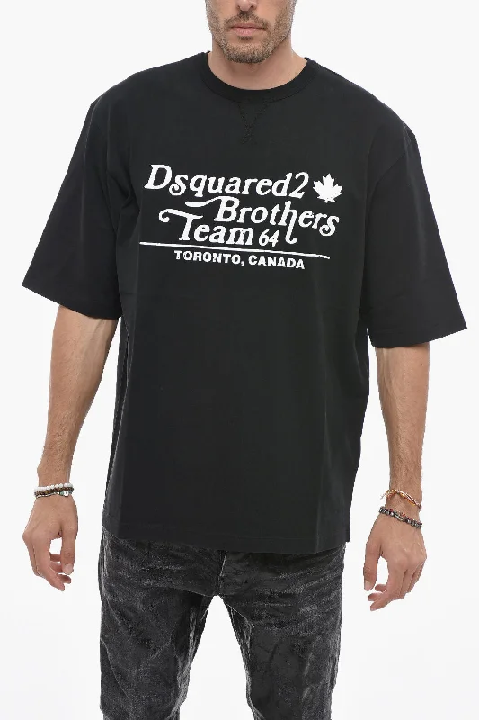 Dsquared2 Loose Fit BROTHERS TEAM T-shirt with Logo Print