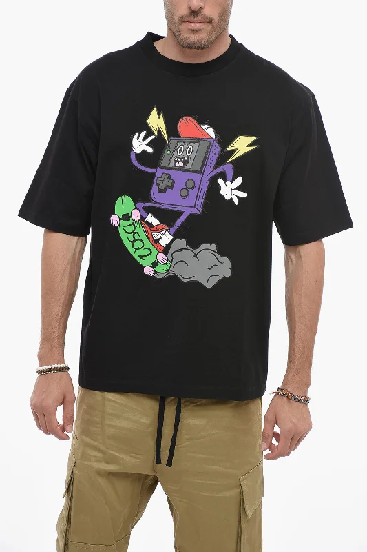 Dsquared2 Loose Fit T-shirt with Graphic Print