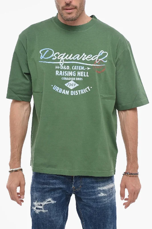 Dsquared2 Loose Fit T-shirt with Logo Print