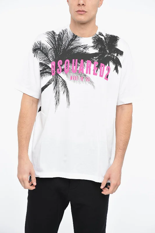 Dsquared2 PALMS SLOUCH T-Shirt with Graphic Print