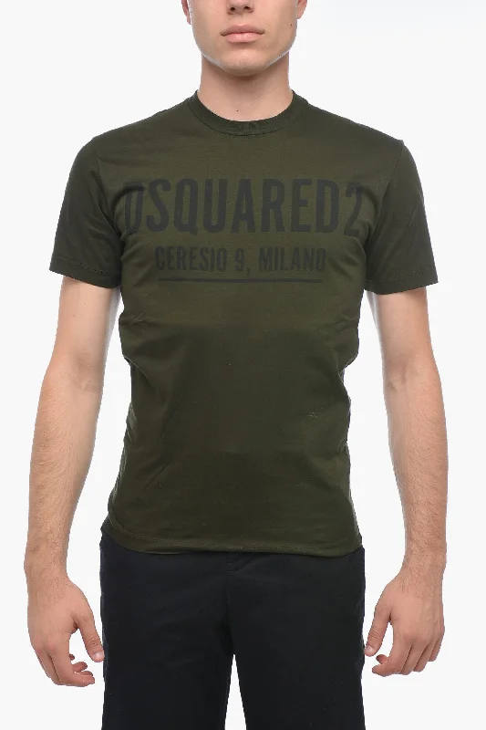 Dsquared2 Round Neck T-Shirt with Logo Print