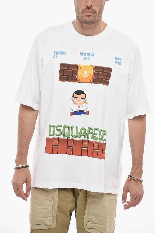 Dsquared2 Skater Fit T-shirt with Graphic Print