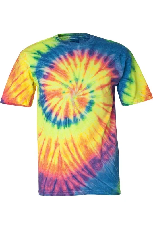 fluorescent rainbow swirl