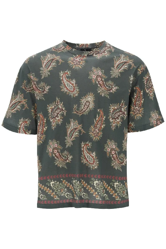 Etro Men's T-Shirt Girocollo Con Stampa Paisley