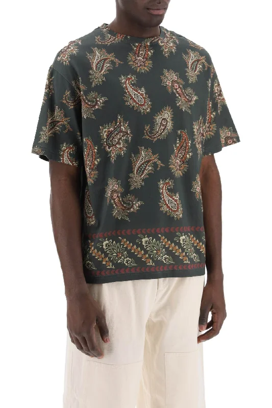 Etro T-Shirt Girocollo Con Stampa Paisley