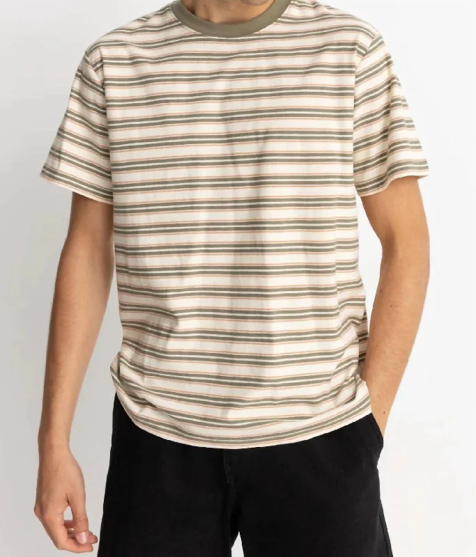 Everyday Stripe Short Sleeve T-Shirt In Natural