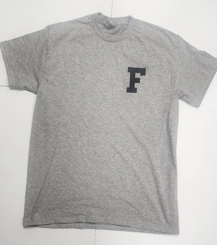 Limited Supply "F" Short Sleeve Gray T-Shirt