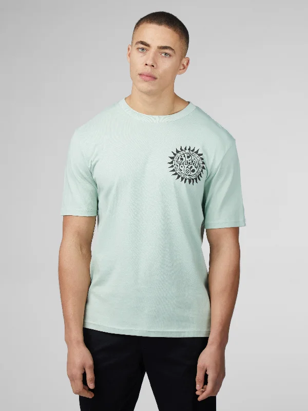 Weekend Savings Sensation B by Ben Sherman Festival Poster Tee - Mint