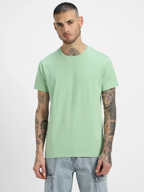 Super Deal Fog Green Plain Men's Tshirt