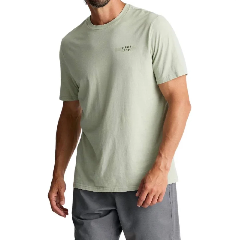 Free Fly Octo Tee In Heather Desert Sage