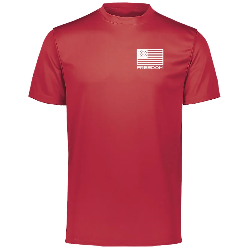 Super Bargain Limited Edition Team USA Freedom Flag Performance Red Tee