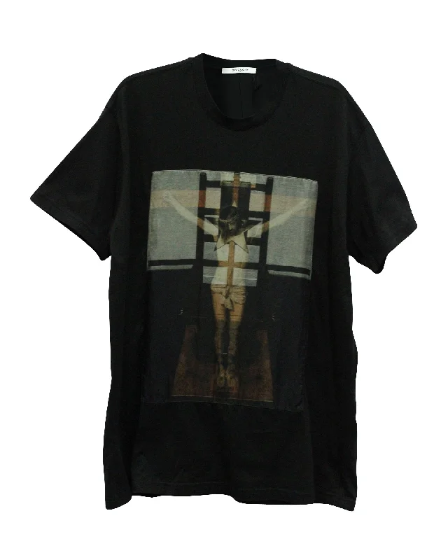 Price Fest Givenchy Christ Cruz T-shirt in Black