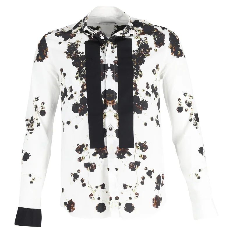 Givenchy Floral Printed Shirt in Multicolor Print Cotton