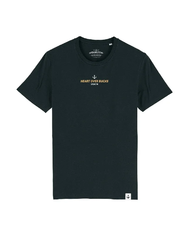 Discount Mania Heart Over Bucks Unisex T-Shirt - Black