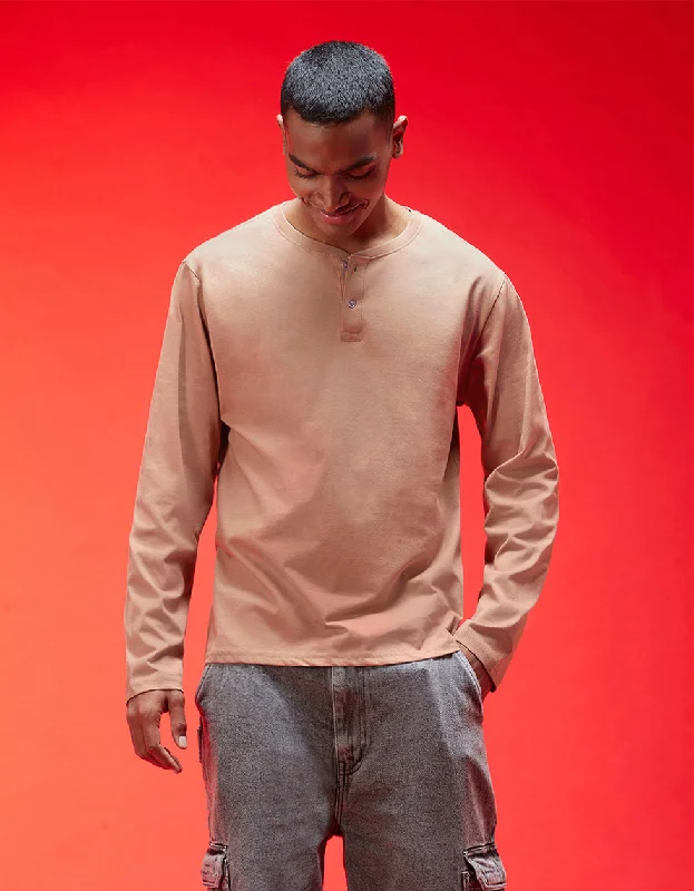 Weekend Specials You Can't Miss Henley Cork Solid Tshirt