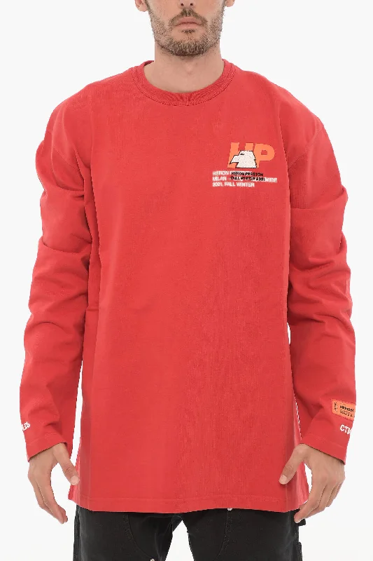 Heron Preston Long Sleeved EAGLE Crew-neck T-Shirt