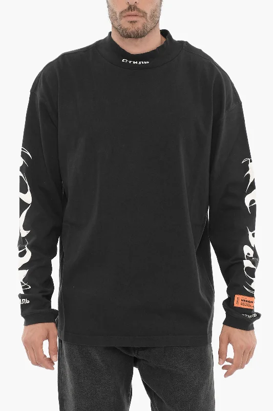 Heron Preston Long Sleeved Turtle-neck T-Shirt