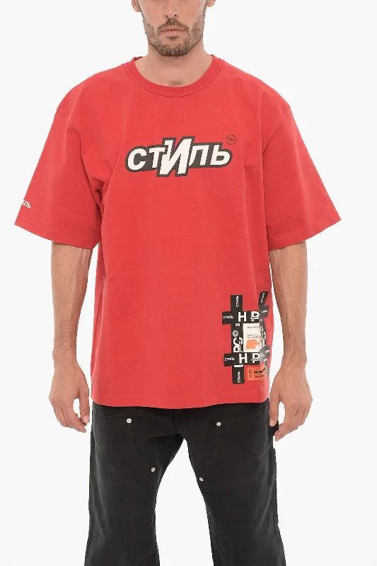 Heron Preston Printed Cotton Crew-Neck T-shirt