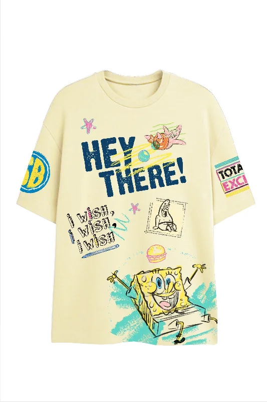 Big Savings Hey There SpongeBob Oversized T-shirt