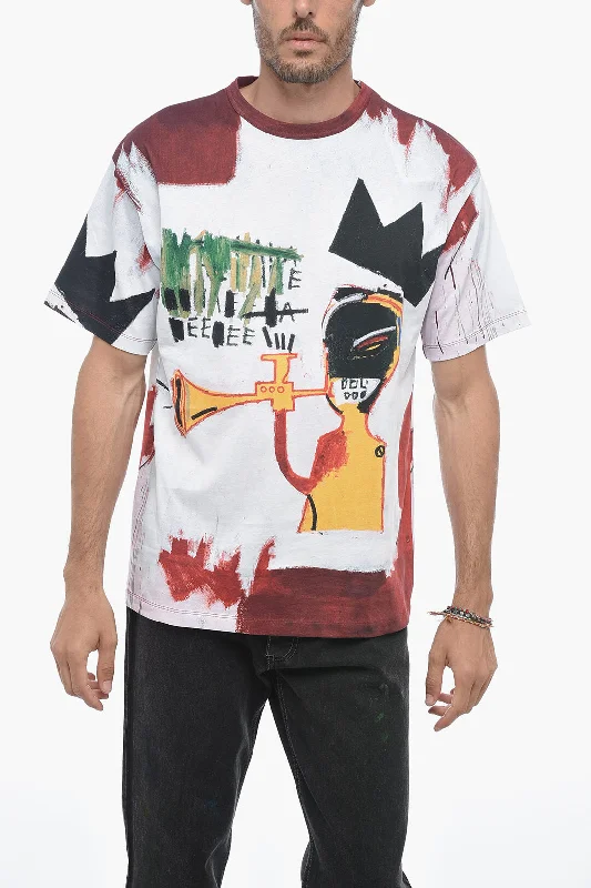 Honey Fucking Dijon BASQUIAT Printed Crew-neck T-Shirt