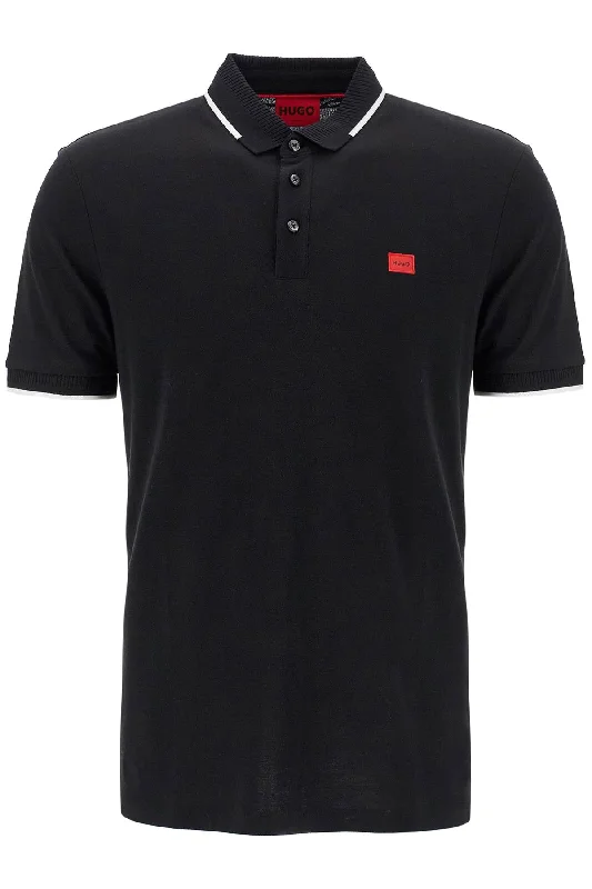 Hugo Men's Polo Shirt With Contrasting Finishing Details