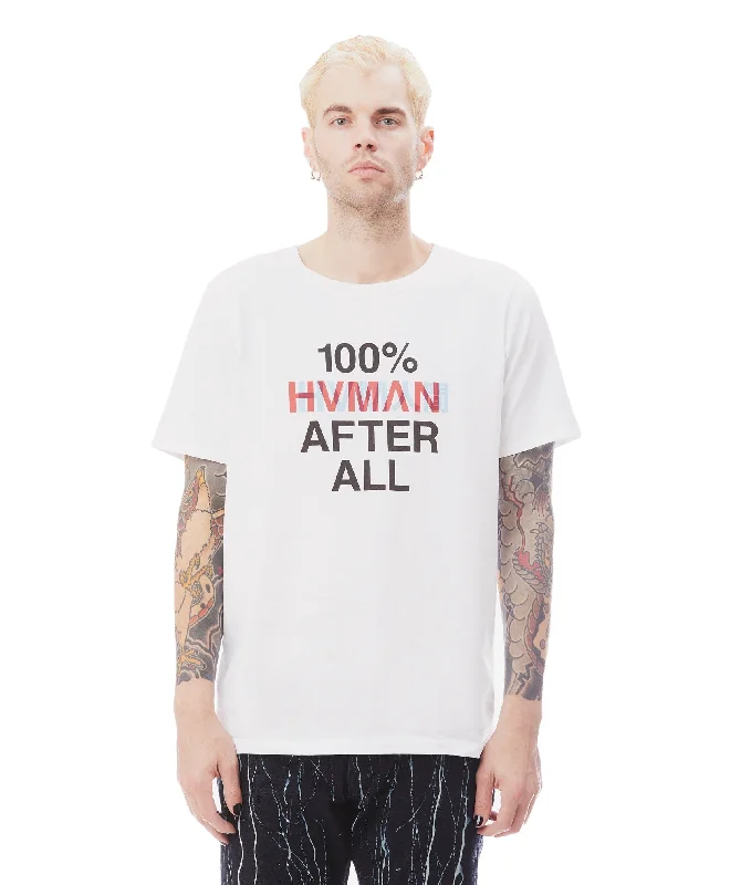 Weekend Bargains Await You Human After All Crew Neck Tee In White