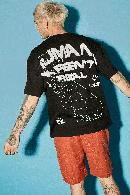 Take Advantage Humans Aren't Real Oversized Tshirt