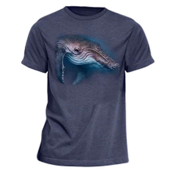Major Savings Adult Humpback Whale Totem T-Shirt