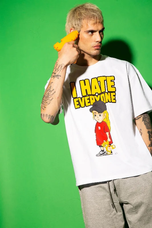 Super Deal I Hate Everyone Oversized T-shirt