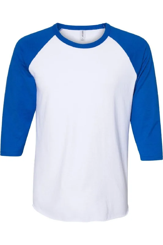 Seasonal Sale JERZEES Premium Blend Ringspun Three-Quarter Sleeve Raglan Baseball T-Shirt