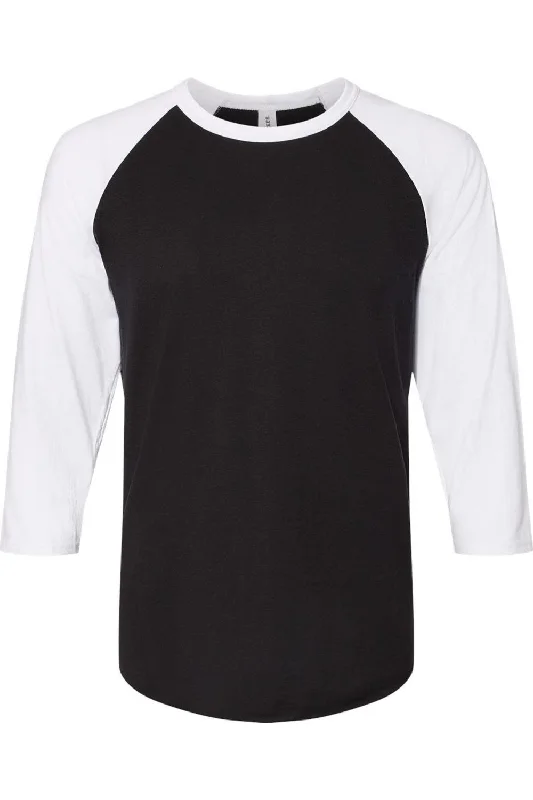 Deep Discounts JERZEES Premium Blend Ringspun Three-Quarter Sleeve Raglan Baseball T-Shirt