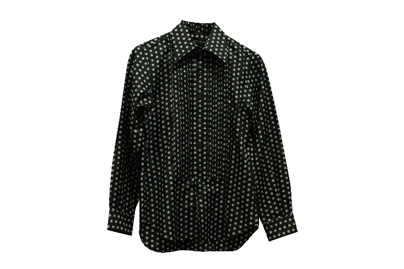 Amazing Deals Junya Watanabe Polka Dot Print Button Down Shirt in Multicolor Polyester