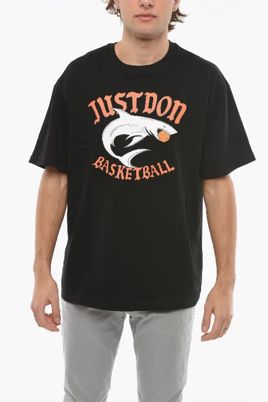 Just Don Front Printed Crew-neck T-Shirt