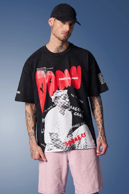 Can't Be Beat Kendrick Lamar Faded Oversized T-shirt